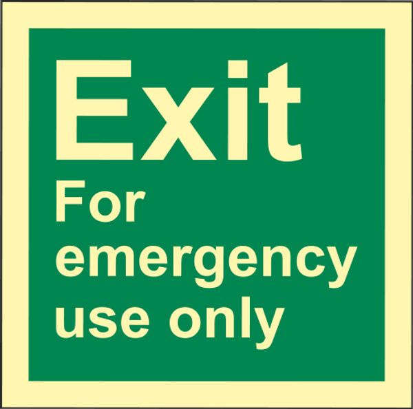RS0064 Exit for emergency use only