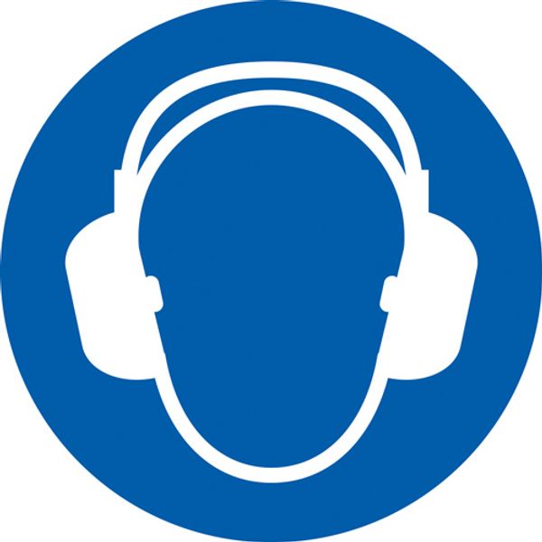 M003 Använd hörselskydd