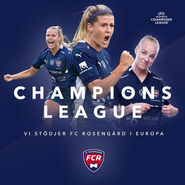 Imorgon den 18/10 stöttar vi FC Rosengård på Malmö IP