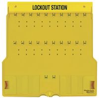 Lockoutstation för 20 lås, med lock, tom.1484
