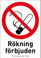 101 Rökning förbjuden