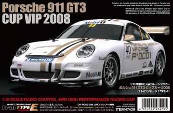 Tamiya 1:10 R/C PORSCHE 911 GT3 CUP VIP 2008 (TT-01 E)  47429