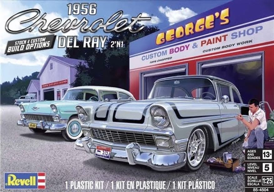 Revell 1956 Chevrolet Del Ray 2 ‘n 1 Stock or Custom Kit 1/25 Scale 85-4504
