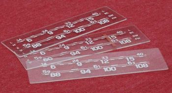 RETROSOUND SCP47 printed screen glass, set in 3 for "Radio Europa"