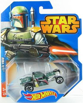 HOT WHEELS STAR WARS CHARACTERS BOBA FETT 10 NEW CGW42