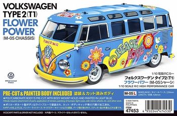 Tamiya 1:10 R/C VOLKSWAGEN TYPE 2 (T1) FLOWER POWER (M-05 47453