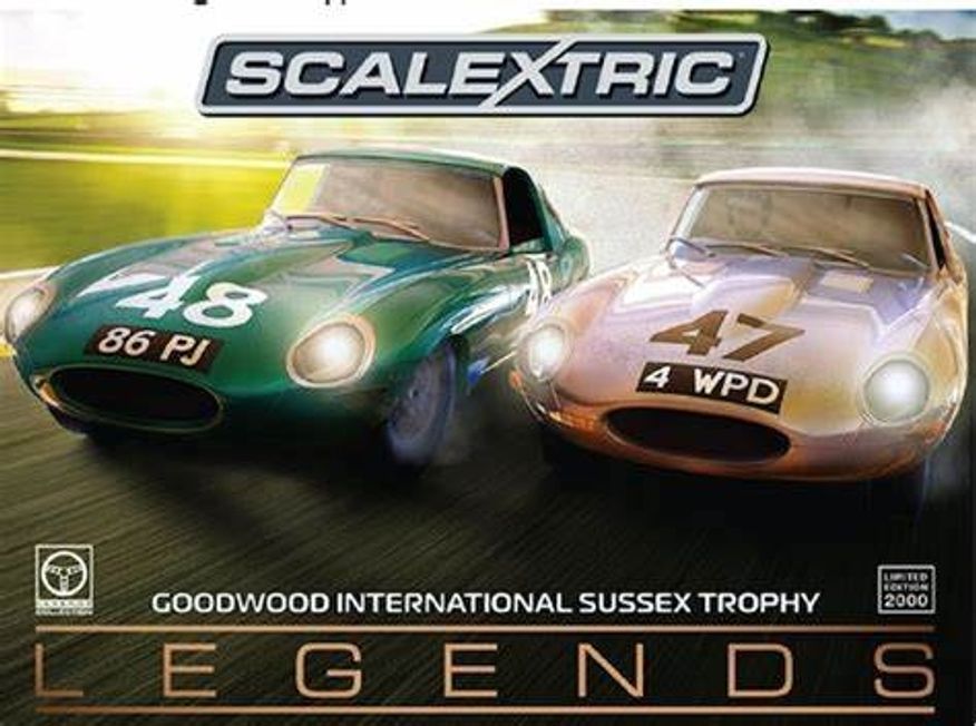 Scalextric C3898A '63 Goodwood International Sussex Trophy, Ltd Edition, 1/32 Scale w/Lights