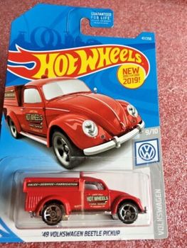 Hot Wheels 2019 Volkswagen #9/10 '49 VW Beetle Pickup #FYF78 1:64 Scale Diecast