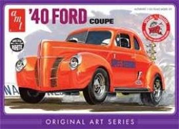 1940 Ford Coupe Original Art Series orange Plastbyggsats AMT