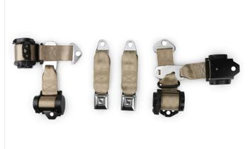 1974-77 Corvette Shoulder Belt Kit with Dual Retractors 