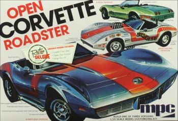 1975 Corvette Open Roadster Plast byggsats MPC