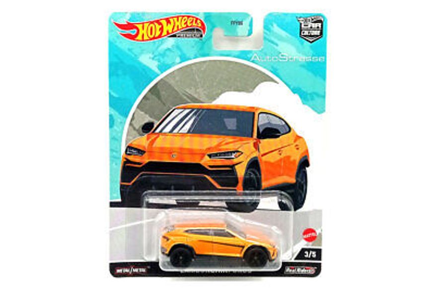 Hot Wheels FPY86-HCK16 Lamborghini Urus Orange Metallic - Car Road 3/5 1:64