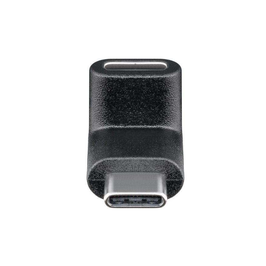 AMPIRE Adapter USB-C™-kabel till USB-C™ 90°, svart