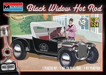 Black Widow Hot Rod Plast Byggsats Monogram