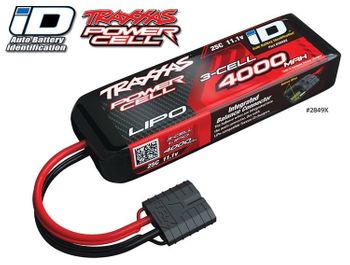 Traxxas Li-Po Batteri 3S 11,1V 4000mAh 25C iD-kontakt