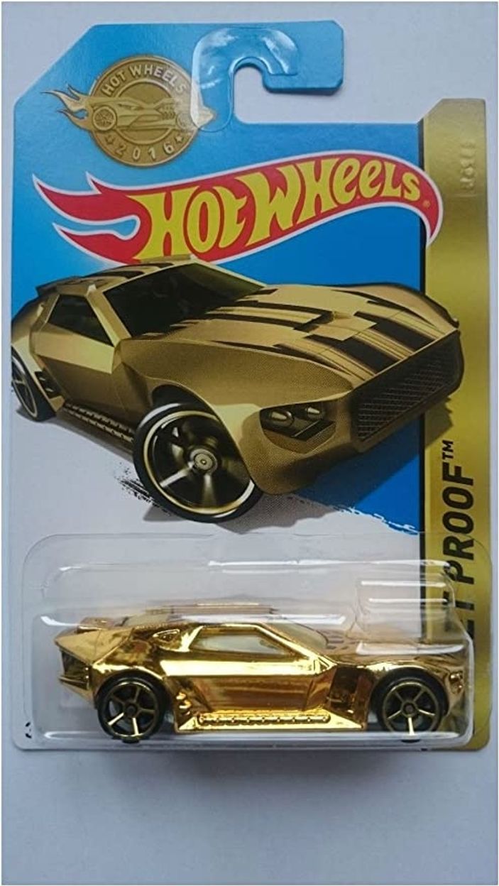 HOT WHEELS 2016 SPECIAL EDITION BULLET PROOF GOLD DPN12 NEW LONG BISTER LIMITED