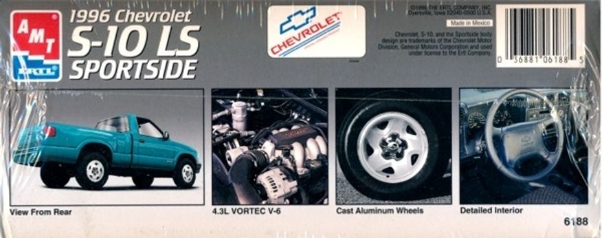 1996 Chevrolet S-10 LS Sportside Plastbyggsats AMT6188