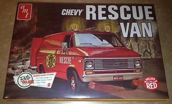 1975 Chevy Rescue Van AMT851 Plastbyggsats