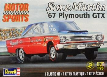 1967 Plymouth GTX Sox & Martin Plast Byggsats Revell