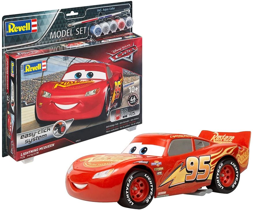 Revell Model Set Lightning McQueen 1:24 Lätt byggsats Gift set 67813