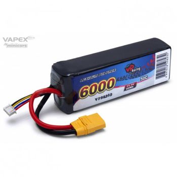 Vapex Li-Po Batteri 3S 11,1V 6000mAh 50C XT90-Kontakt