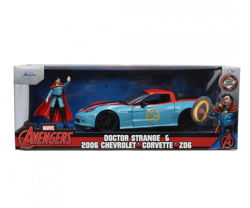 Marvel Avengers  Doctor Strange Chevrolet  Corvette Z06 2006 1:24 JADA Toys