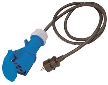 Kabel för att koppla in dig i det vanliga el-uttaget från Husbilskablen