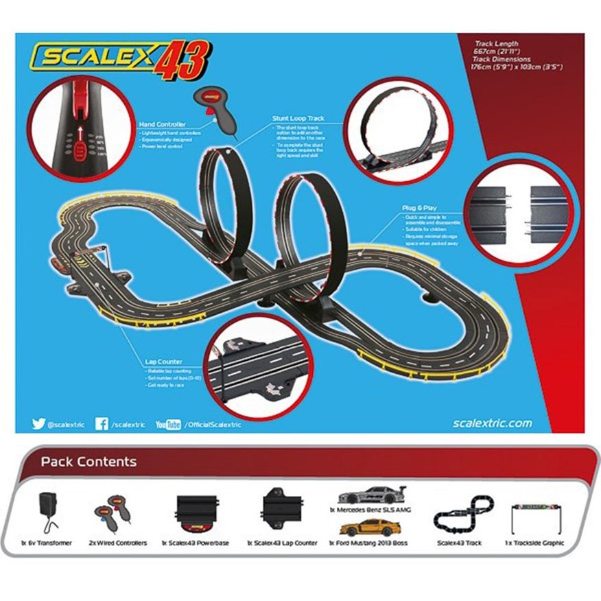  Scalex43 Super Loop Thriller-s Scalextric Racerbane F1001