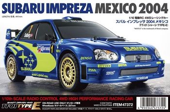 Tamiya 1/10 R/C SUBARU IMPREZA MEXICO 2004 (TT-01 TYPE-E) 47372