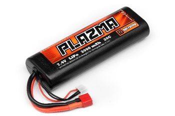 PLAZMA 7.4V 3000MAH 20C LIPO RND CASE S.PACK 22.2W