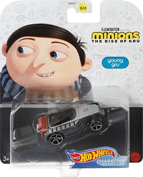 Hot Wheels Mattel GMH75 The Rise of Gru Minions Character Car Young Gru