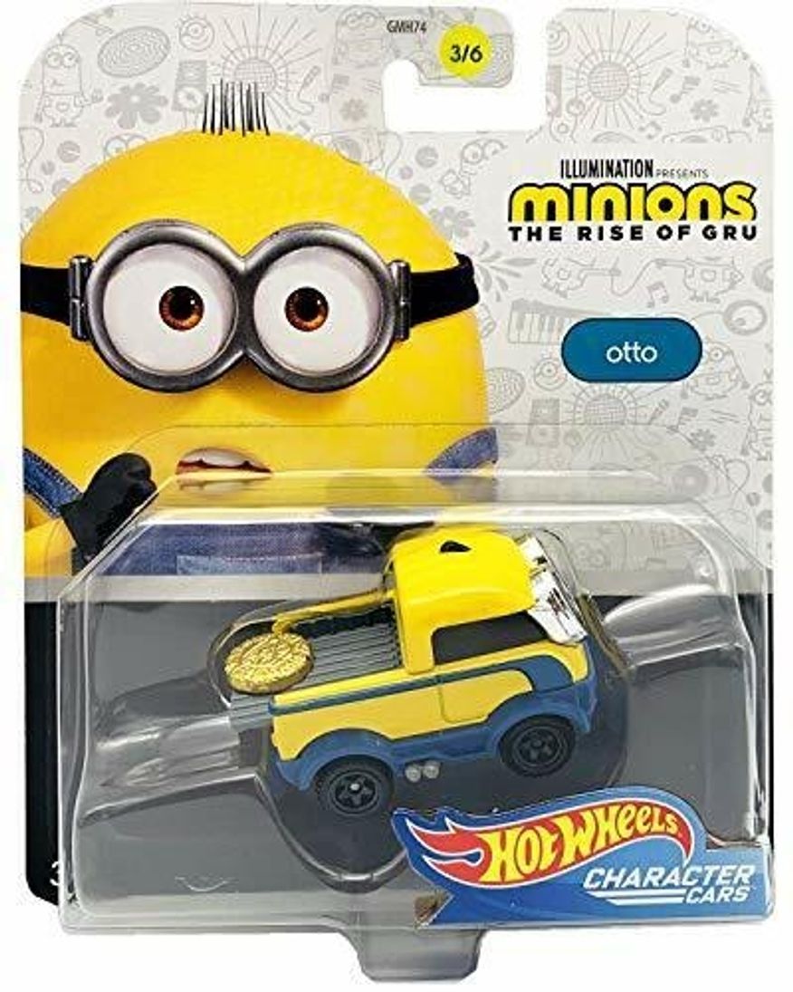 Hot Wheels Mattel GMH77, The Rise of Gru - Minions Character Car - Otto