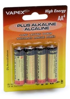 Vapex Alkaline Plus Batteri AA 4-pack