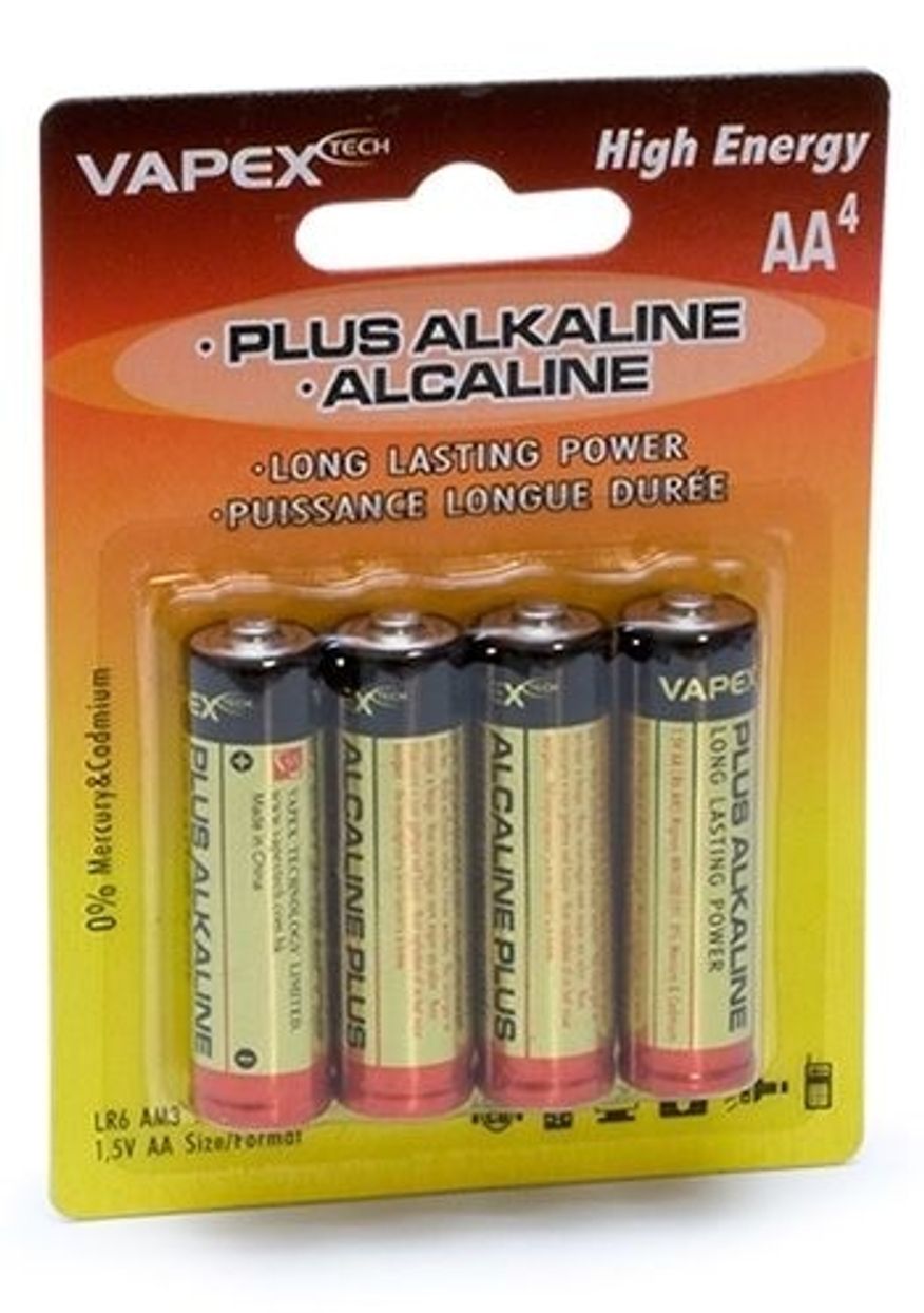 Vapex Alkaline Plus Batteri AA 4-pack
