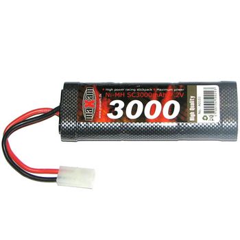 Batteri - 7,2V 3000mAh NiMH - MaXam  Tamiya Kontakt