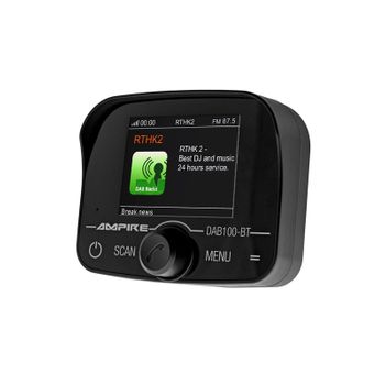 AMPIRE DAB+ mottagare med BT handsfree-kit och antenn  DAB100-BT