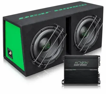 DB Machete Dual 12R LIGHT AMP-kit Dubbel 12" Baslåda med slutsteg
