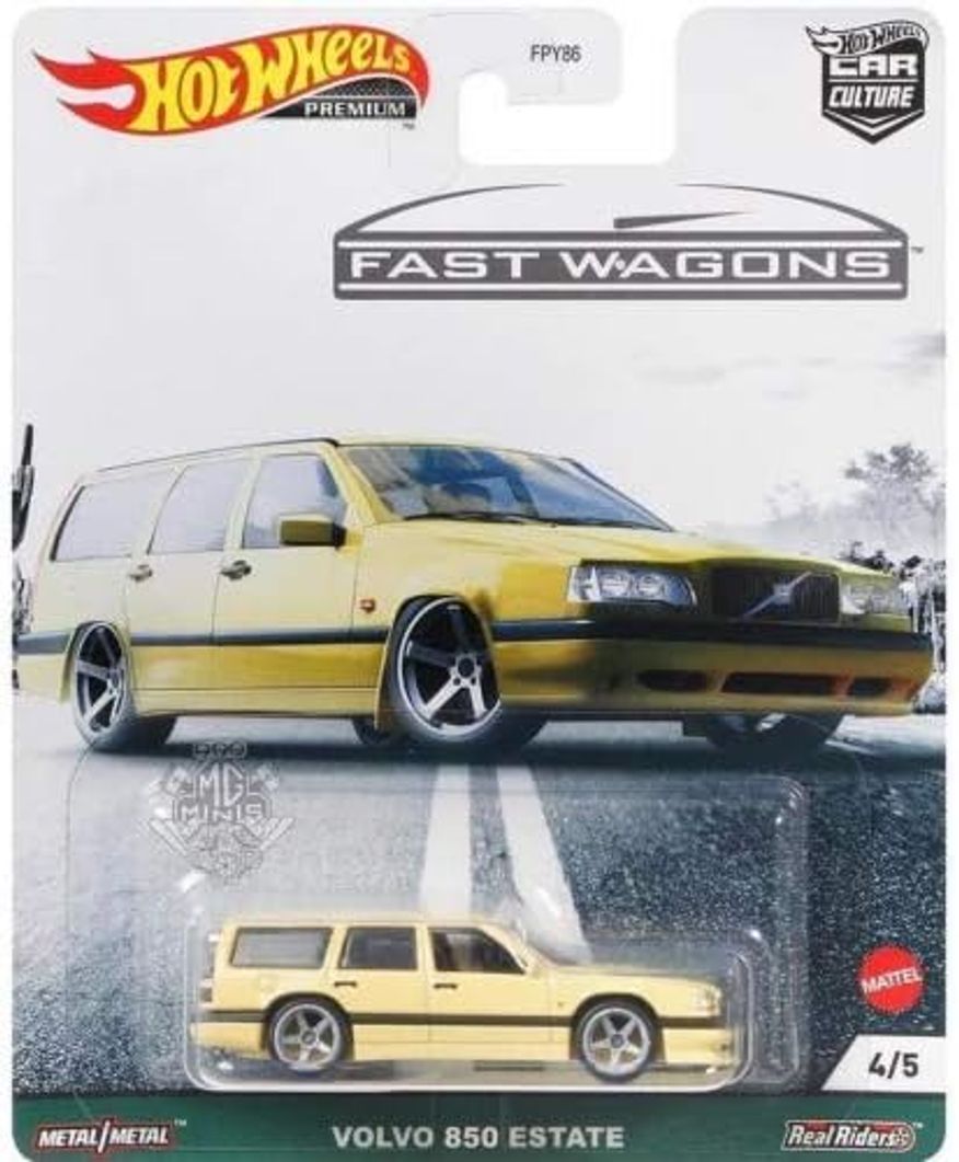 Hot Wheels Car Culture Fast Wagon-Volvo 850 Estate GRJ67 - Yellow