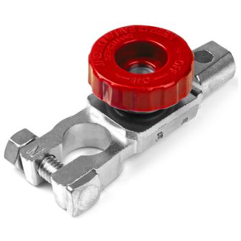 AMPIRE batterifr&aring;nskiljare f&ouml;r negativ pol, massiv m&auml;ssing, f&ouml;rtennad