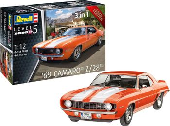 1969 Chevy Camaro Z28 1:12 Revell Plastbyggsats  07727