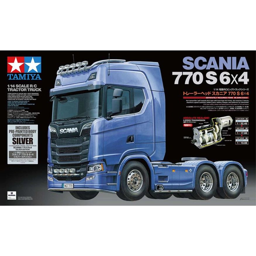 TAMIYA 56373 1/14 R/C Scania 770 S 6x4 (Silver Edition)