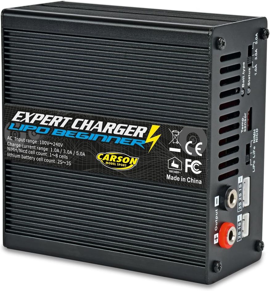 Carson 500606064 Expert Charger LIPO  nybörjare 1/3/5A Laddare