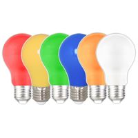 LED Lampa Normal 1W E27 Färgade