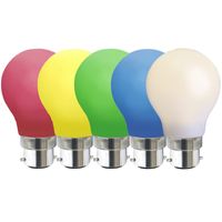 LED lampa normal 0,8W B22 Gul