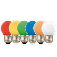 Klotlampa LED 1,0W 10lm E27 Gul