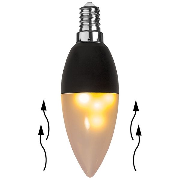 Flame Lamp LED 0,8-1,2W 18lm E14 Gravity
