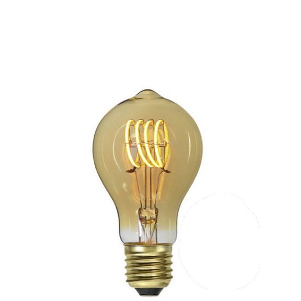 Dimbar Normallampa Spiral Amber LED 2,5W 110lm E27