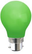 LED lampa normal 0,8W B22 Grön
