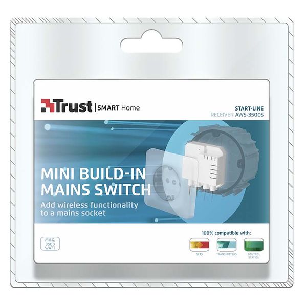 Trust Ministrömbrytare LED för vägguttag AWS-3500S
