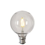 Globlampa Ø95 Filament LED 0,6W 80lm B22 Polykarbonat